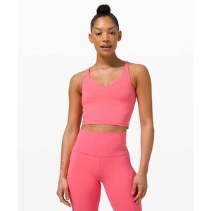 Lululemon Women's Align V Neck Spaghetti Strap Tank Top in Guava Pink Size 18